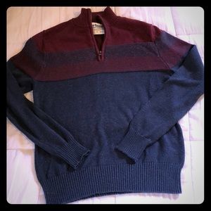 Maroon/ Navy Sweater